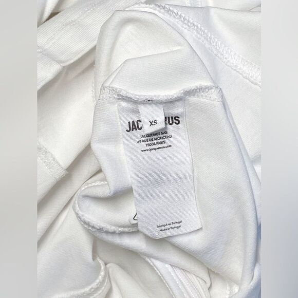 JACQUEMUS White T-Shirt Minidress size XS - Picture 13 of 14
